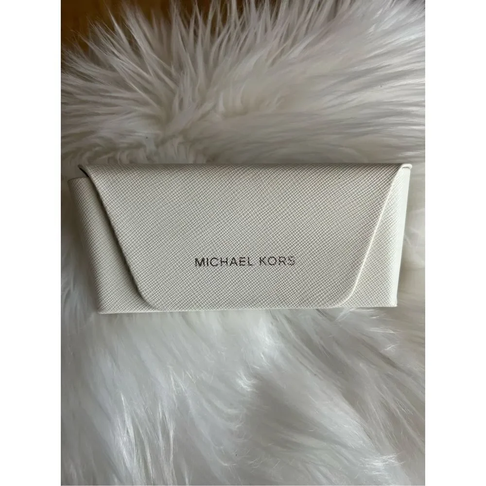 Michael Kors white sunglasses case eye glass case
